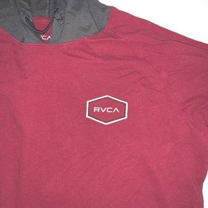 RVCA long sleeve shirt with hoodie
